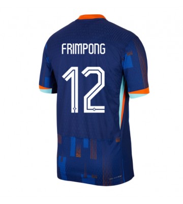 Holland Jeremie Frimpong #12 Udebanetrøje EM 2024 Kort ærmer